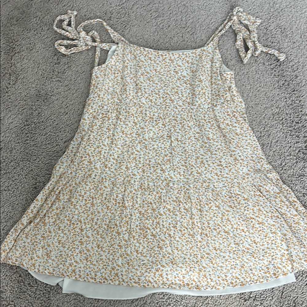 Altar'd State Cream Sequin Sundress Sleeveless Resort Wear